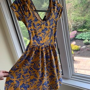 Baby doll yellow floral dress